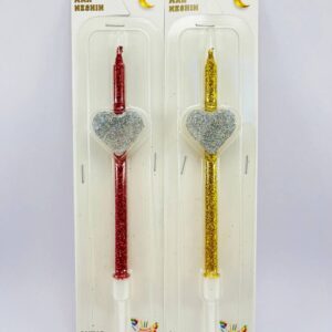 شمع مدادی قلب دار