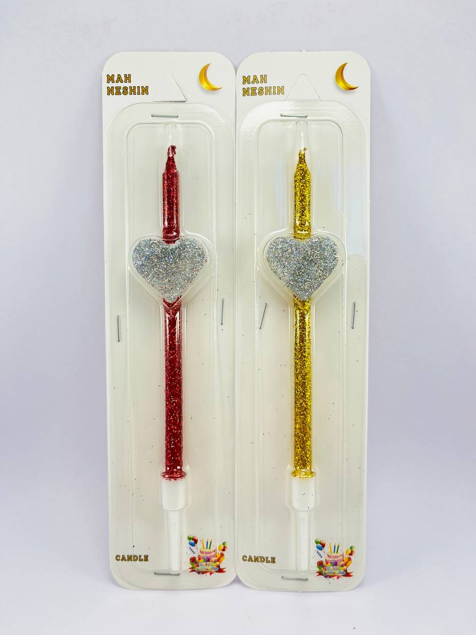 شمع مدادی قلب دار