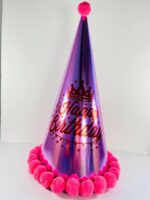 کلاه تولد متالیک ارتفاع 30سانتی متر  کد 32 - تصویر 2