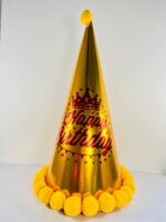 کلاه تولد متالیک ارتفاع 30سانتی متر  کد 32 - تصویر 3