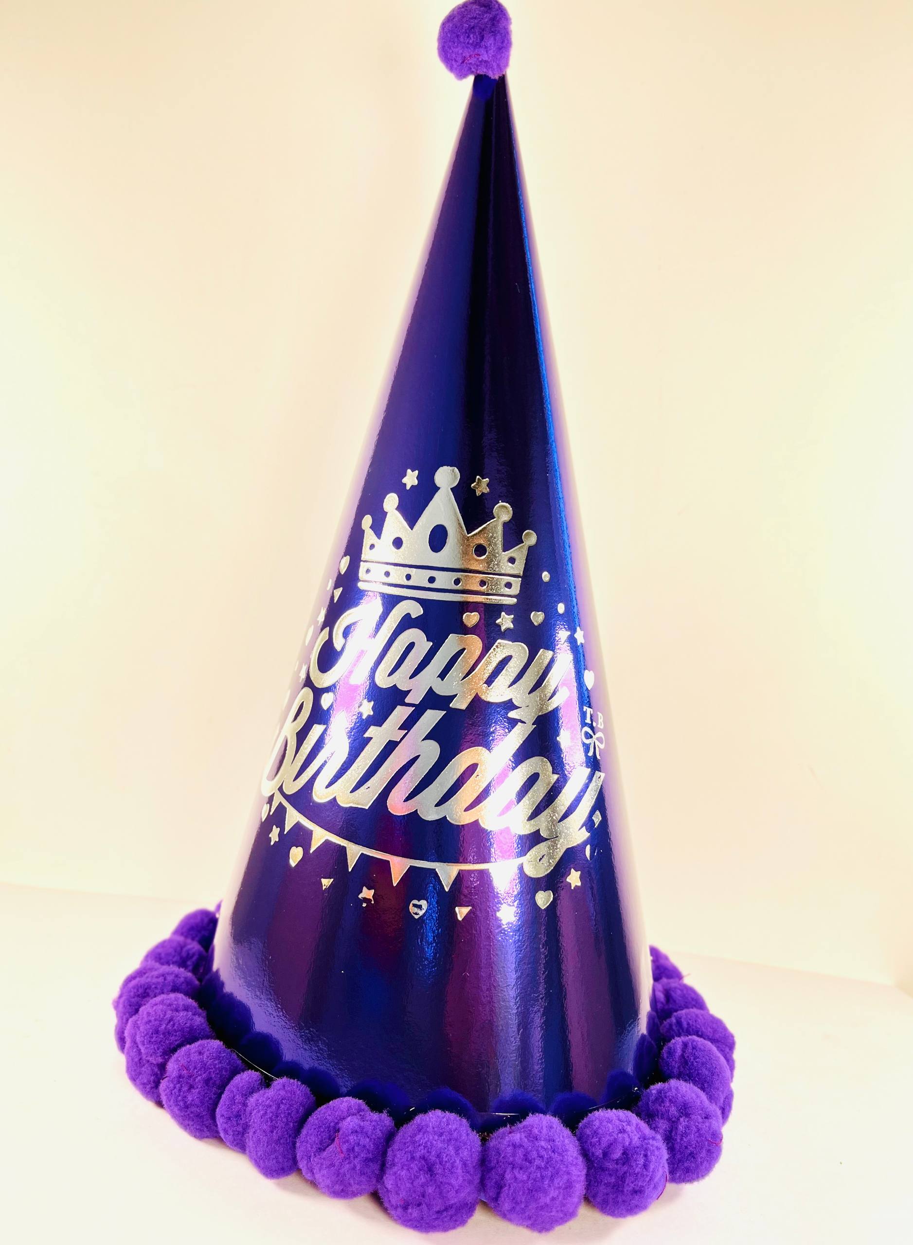 32_6 کلاه تولد متالیک ارتفاع 30سانتی متر