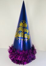 کلاه تولد متالیک ارتفاع 30سانتی متر  کد 33 - تصویر 2