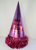 کلاه تولد متالیک ارتفاع 30سانتی متر  کد 33 - تصویر 4