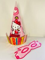 کلاه تولد و نقاب چشم ارتفاع 25 سانتی متر کد 36 - تصویر 2