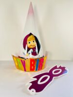 کلاه تولد و نقاب چشم ارتفاع 25 سانتی متر کد 36 - تصویر 5