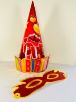 کلاه تولد و نقاب چشم ارتفاع 25 سانتی متر کد 37 - تصویر 6